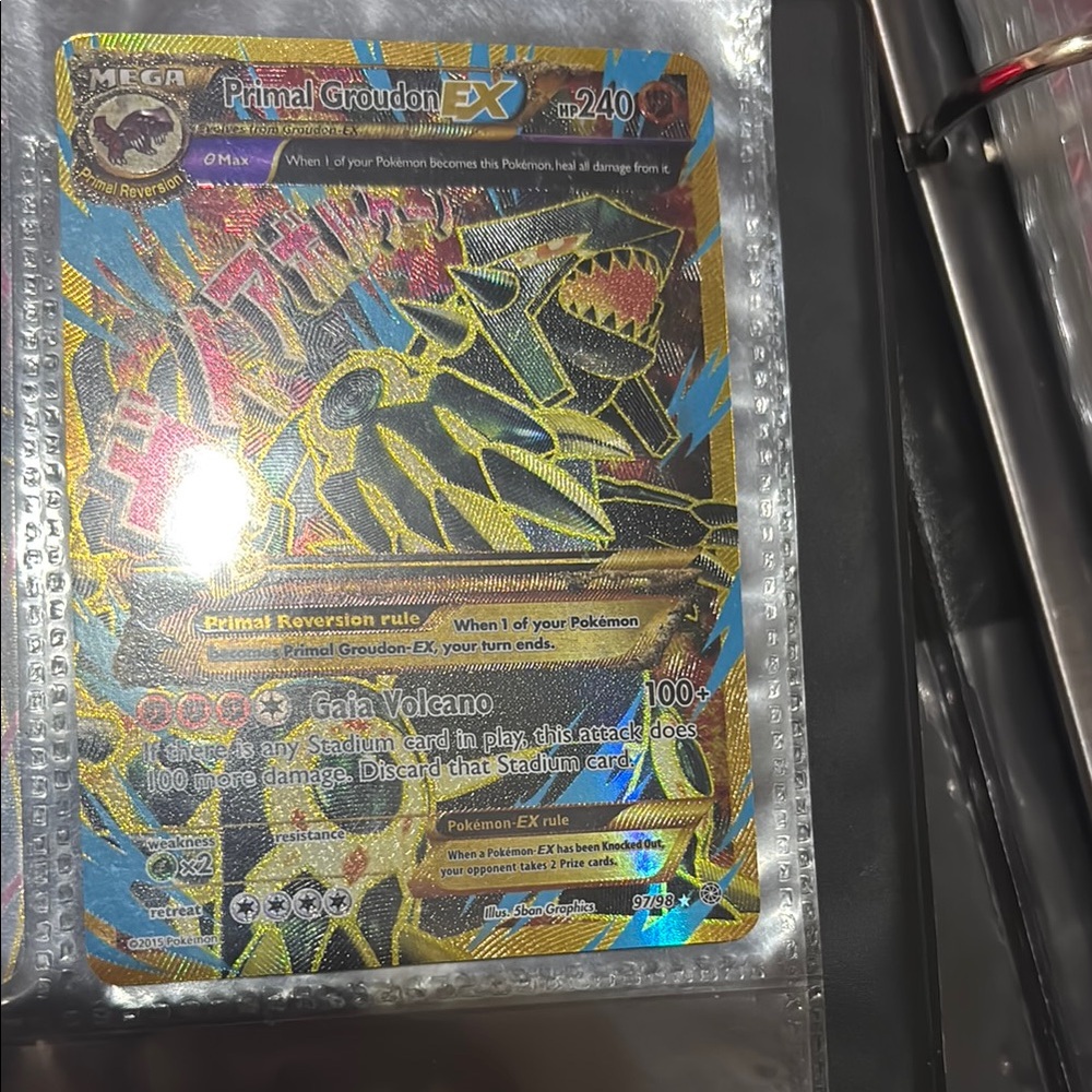 Primal Groudon EX Pokémon Card